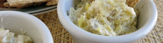 Healthy Warm Artichoke Dip