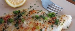 Lemony Fish with Parsley and Green Onions