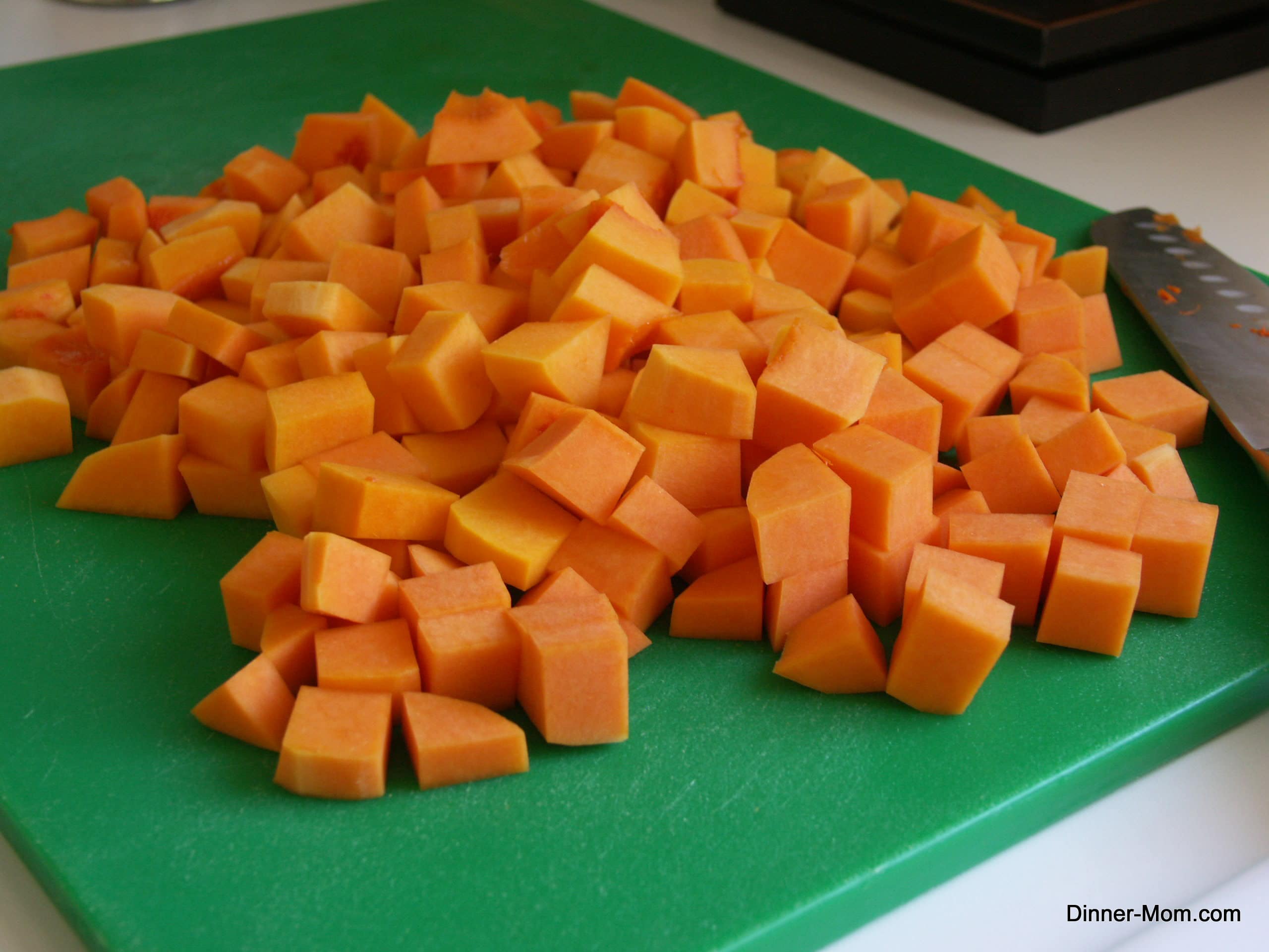 Butternut Squash Chopped The DinnerMom