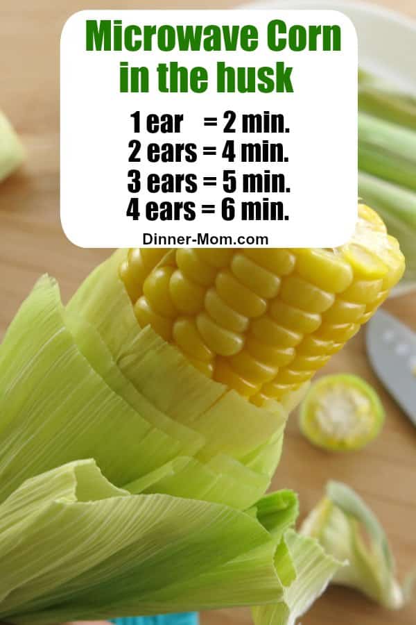 how to microwave corn on the cob in husk