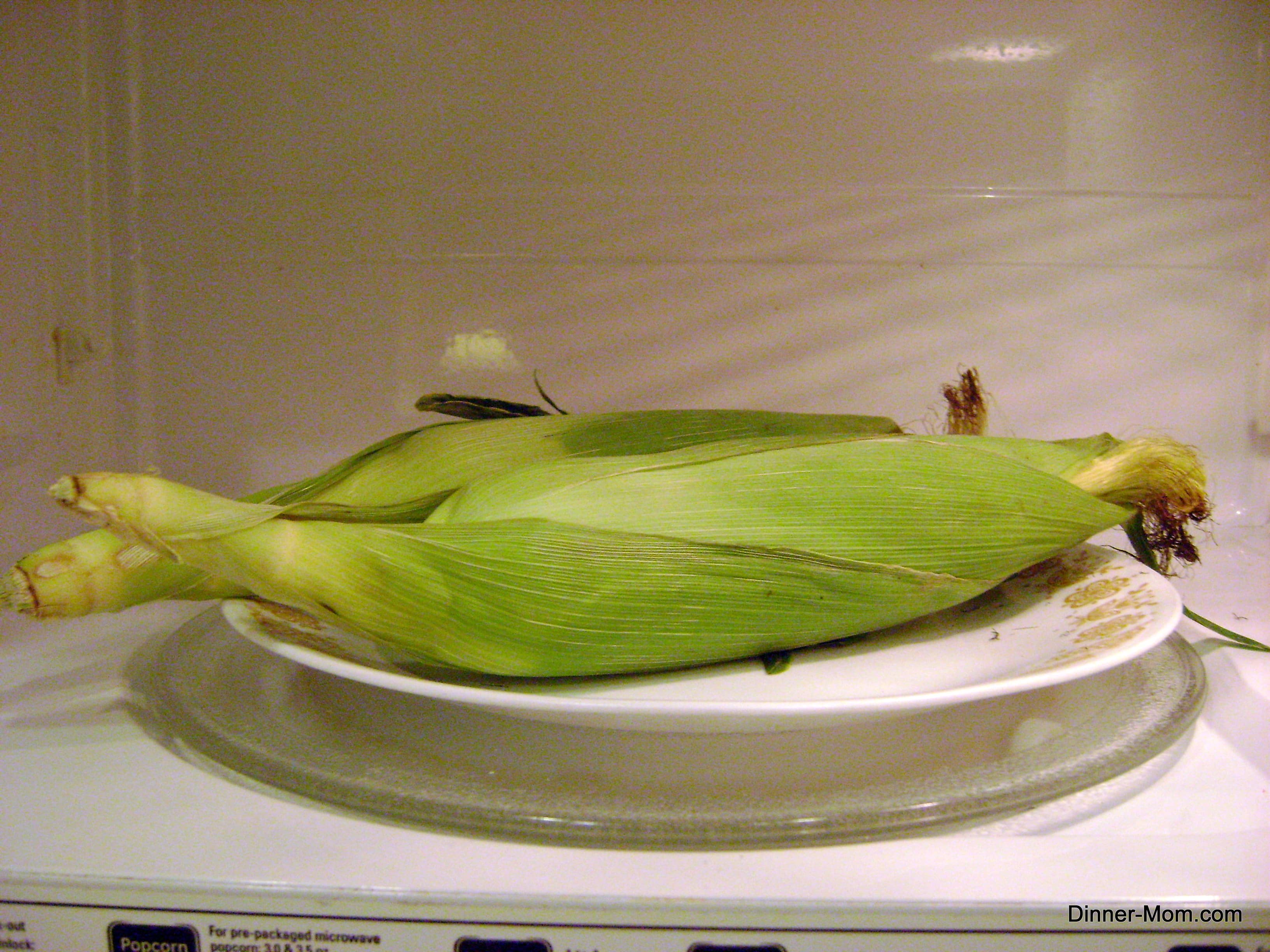 Microwave Corn on the Cob in Husk No Messy Silk! The