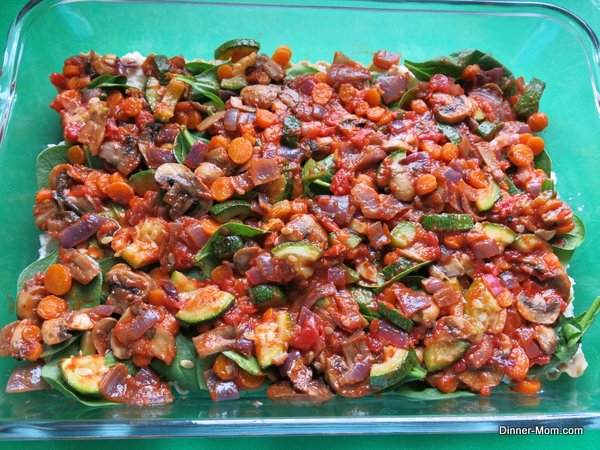 Vegetable and Sauce Layer