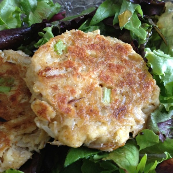 Best Crab Cake on lettuce.