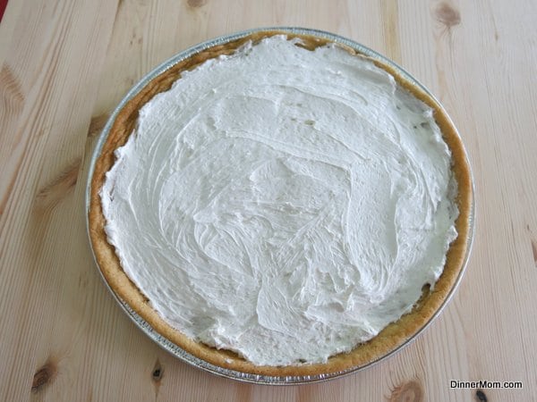 Cream Cheese Frosting on top of base sugar cookie