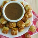 Pretzel Bites with Raspberry Honey Mustard Sauce