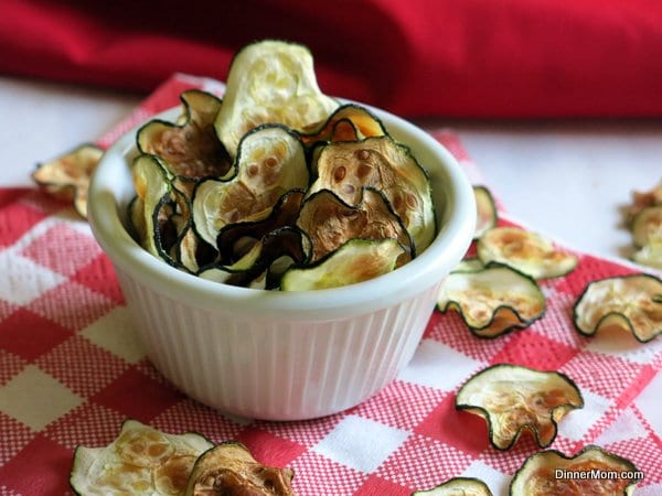 Zucchini Chips in small bowl