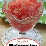 Watermelon Granita in a serving glass