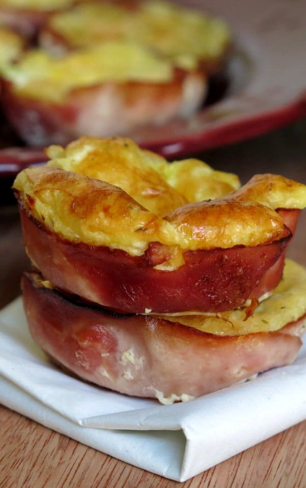 Quiche in Ham Cups Recipe