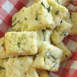 Cauliflower Pizza Bites displayed in a basket