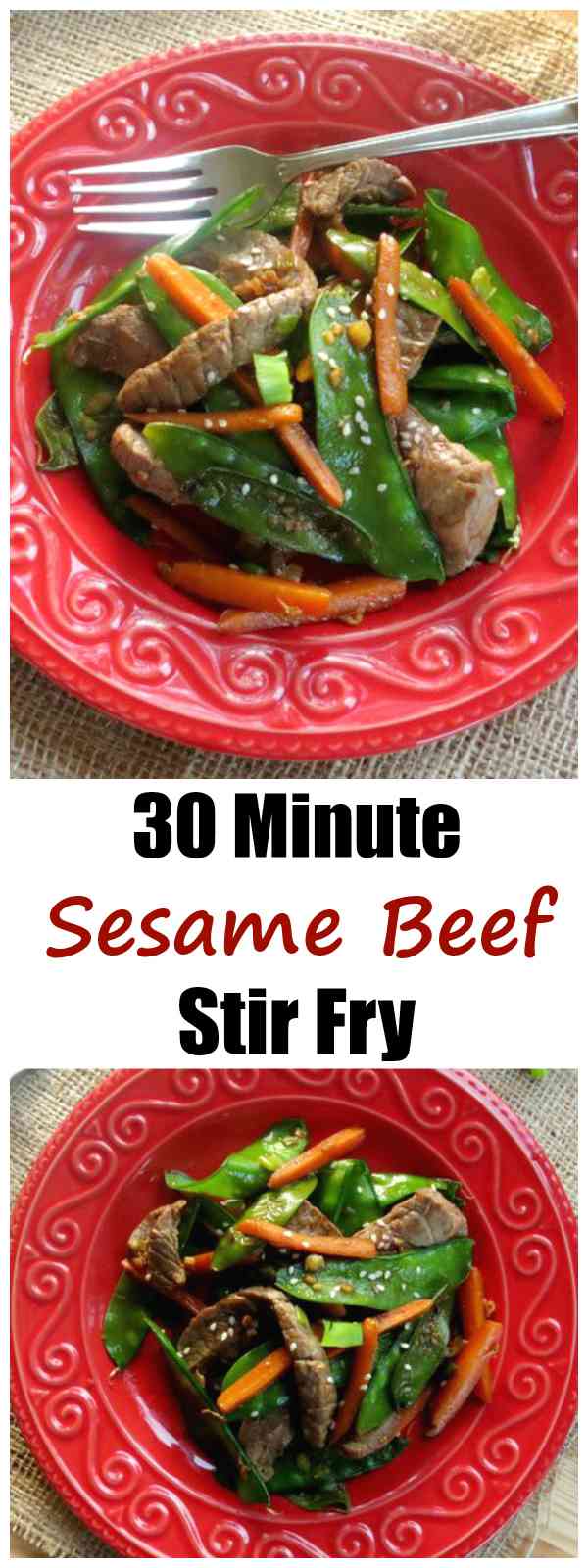 Sesame Beef Stir Fry in Ginger Soy Sauce - The Dinner-Mom