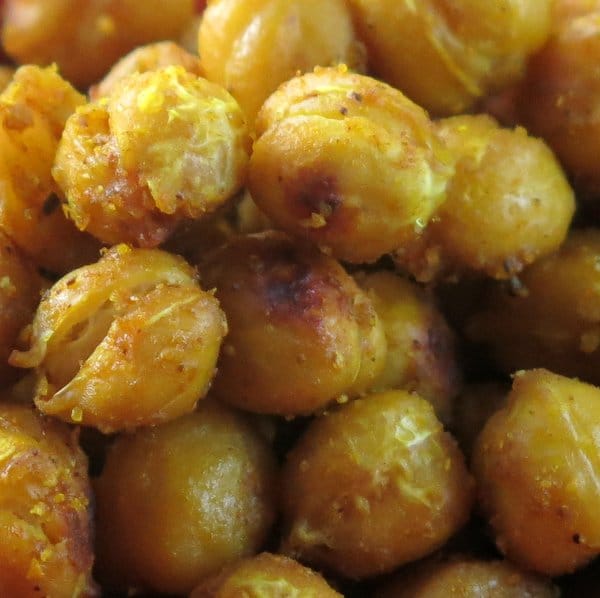 Crispy Curried Chick Peas