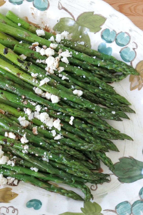Asparagus with balsamic reduction