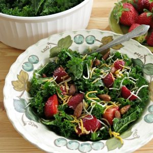 Massaged Kale Salad Recipe in bowl