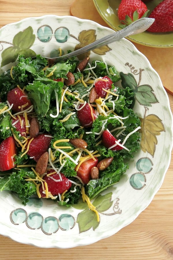 Massaged Kale Salad Recipe in a bowl