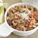 Vegetarian Pasta Fagioli in a bowl