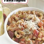 Vegetarian Pasta Fagioli Recipe