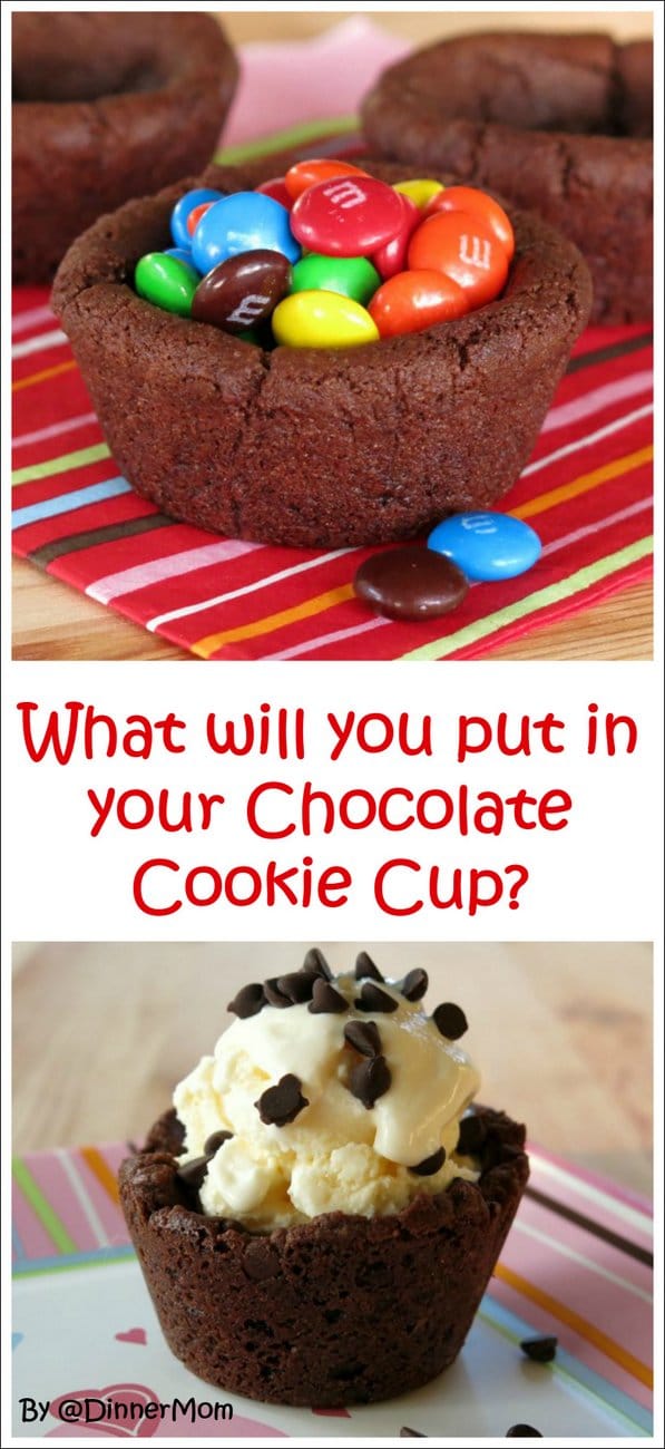 Double Chocolate Chip Cookie Cups The DinnerMom