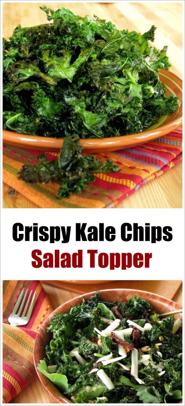 Crispy Kale Chips Salad Toppers