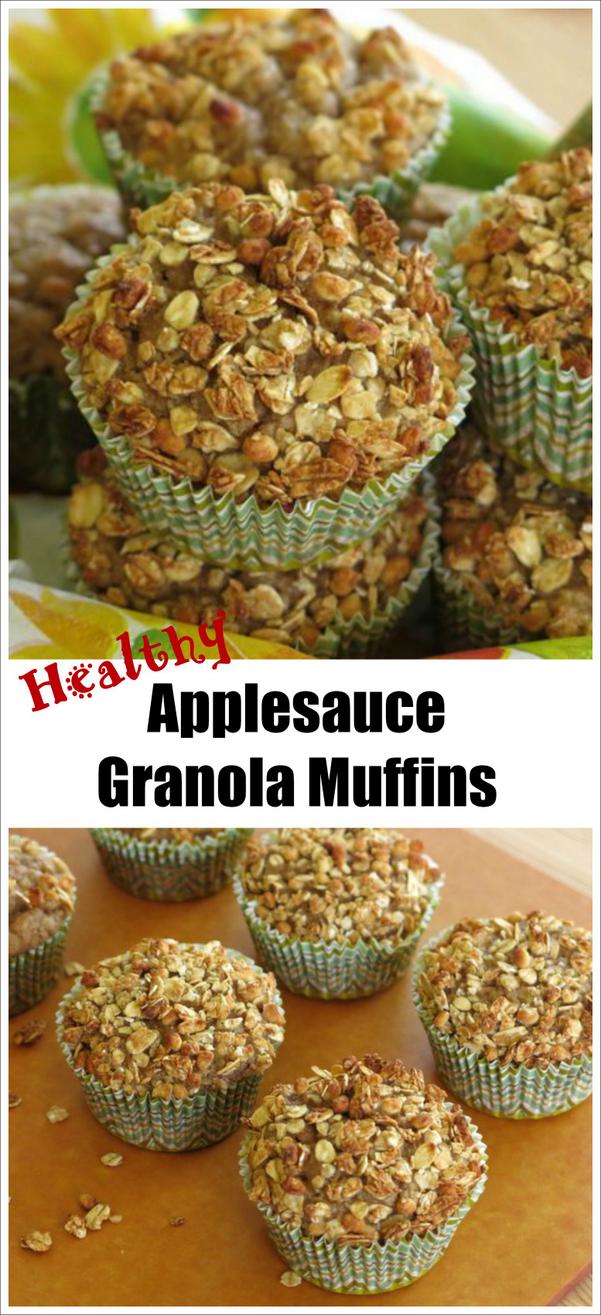 Healthy Applesauce Granola Muffins Recipe