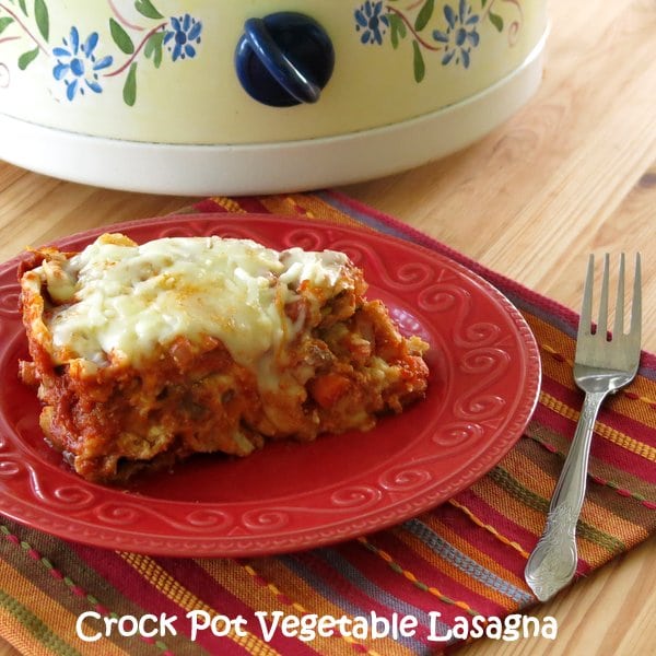 Healthy Crock-Pot Vegetarian Lasagna - The Dinner-Mom