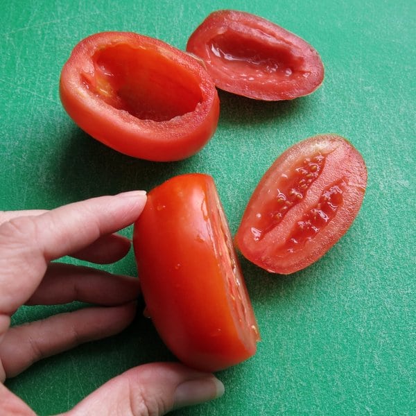 Hulled Roma Tomatoes