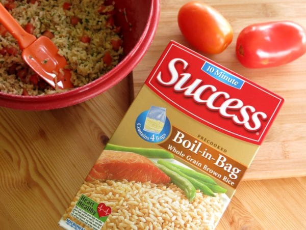 box of boil-in-bag rice