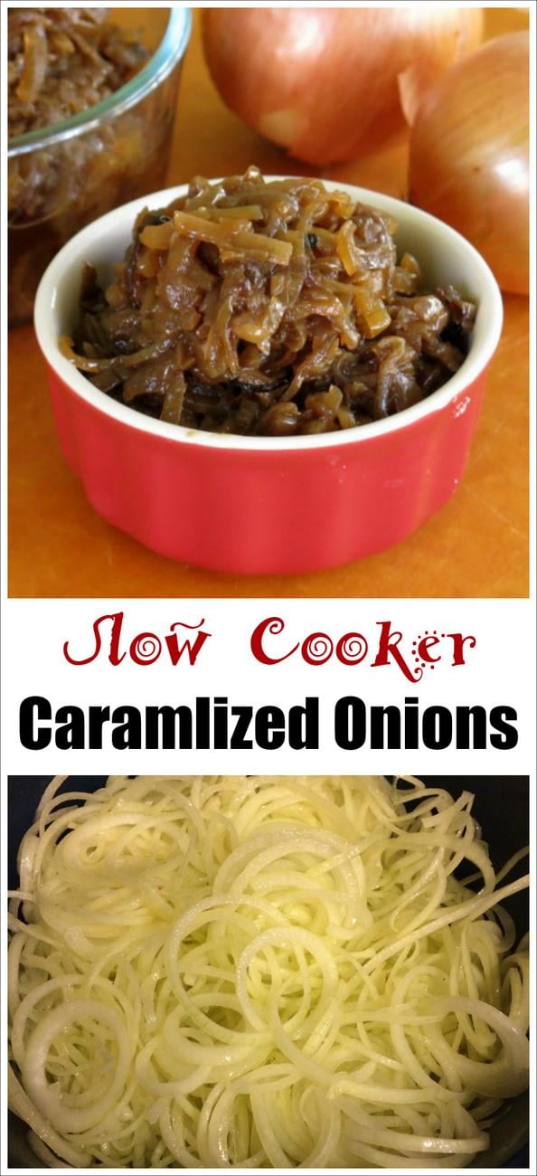 Slow Cooker Caramelized Onions The DinnerMom
