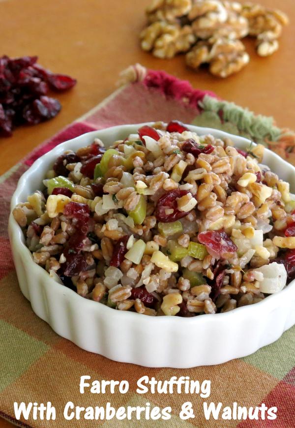 Farro Stuffing with Cranberries and Walnuts Recipe - The Dinner-Mom