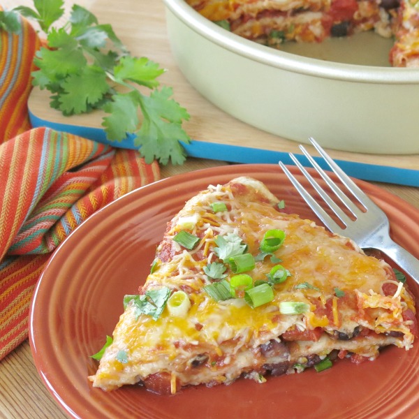 Stacked Burrito Pie Casserole {FreezerFriendly} The DinnerMom