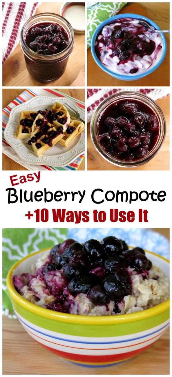 Easy Blueberry Compote Plus 10 Ways to Use it