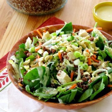 Kale Quinoa Salad with Sesame Aoili Dressing