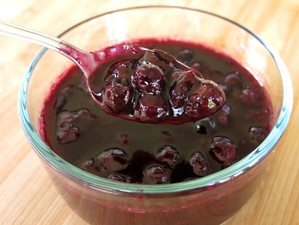 Blueberry Compote with Fresh Berries