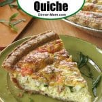 Easy Tomato Bacon Quiche Pin