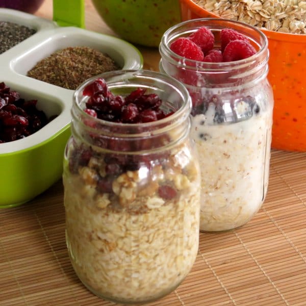 Overnight Oatmeal in Mason Jars