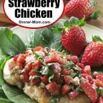 Easy Strawberry Chicken Recipe Pin