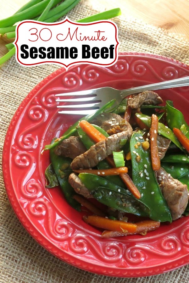 Sesame Beef Stir Fry in Ginger Soy Sauce The DinnerMom
