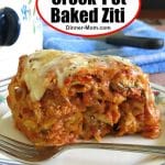 Easy Crock-Pot Baked Ziti Pin