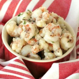 Sauteed Rock Shrimp Recipe in a bowl