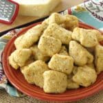 Plate of Parmesan chicken nuggets