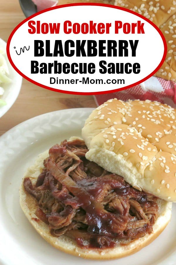 Slow Cooker Pulled Pork Tenderloin in Blackberry BBQ Sauce The DinnerMom
