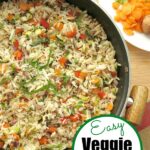 Easy Veggie Rice Pilaf Pin