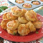 Easy chicken meatballs piled on a plate