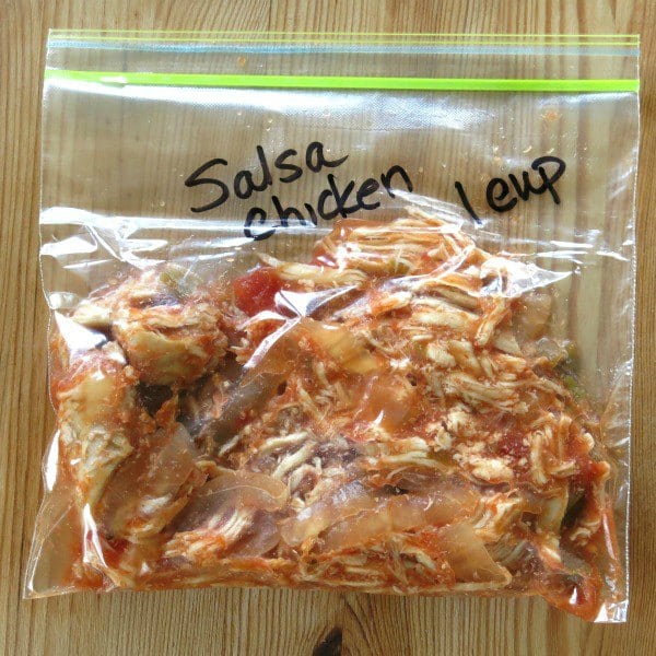 Bag of Salsa Chicken for Freezer