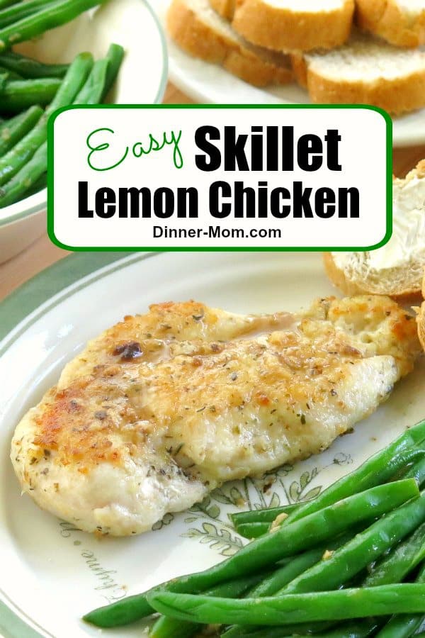 Easy Lemon Chicken Cutlets are pan-fried and drizzled with lemon garlic butter sauce. It takes just one pan and less than 30 minutes to get this low-carb dinner on the table! #lemonchicken #easydinner