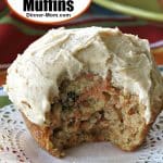 Healthy Carrot Cake Muffins Recipe Pin
