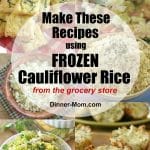 Frozen Cauliflower Rice Recipes Pin