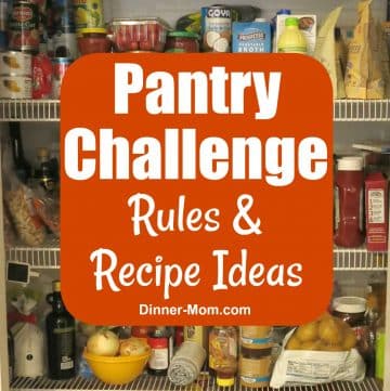 Open Pantry with Graphic for Rules and Recipes