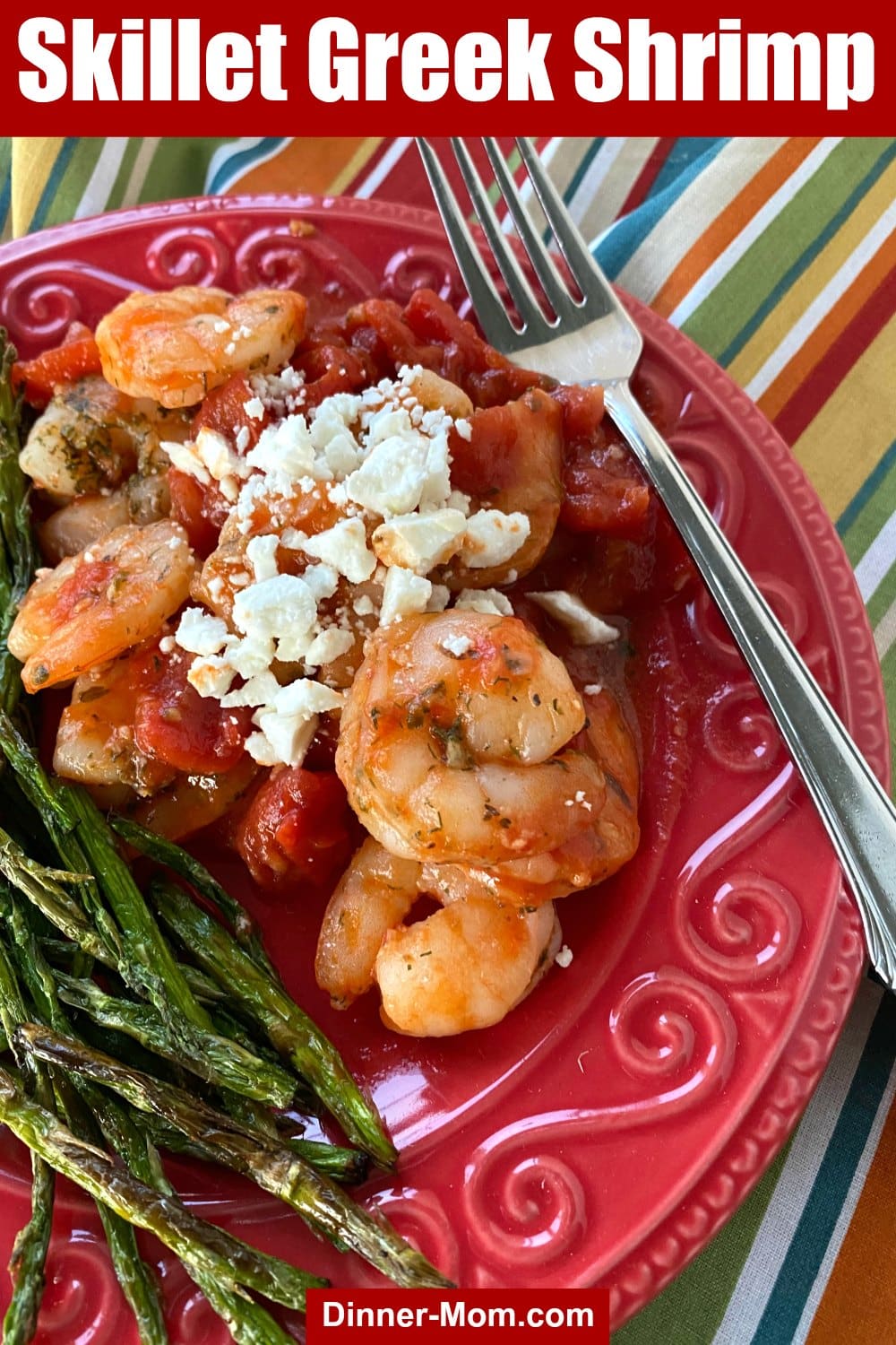 Greek Shrimp with Tomatoes and Feta Cheese {Skillet} The DinnerMom
