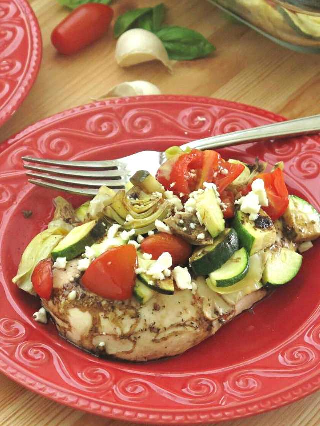 Mediterranean Chicken Bake with Zucchini