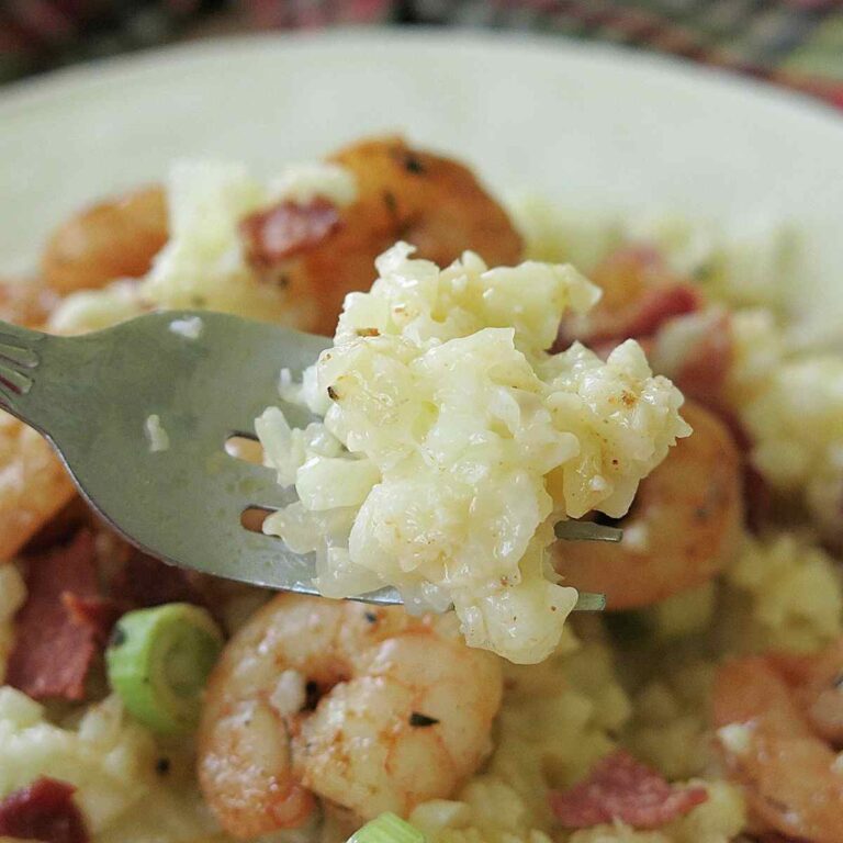 Shrimp and Cauliflower Grits The DinnerMom